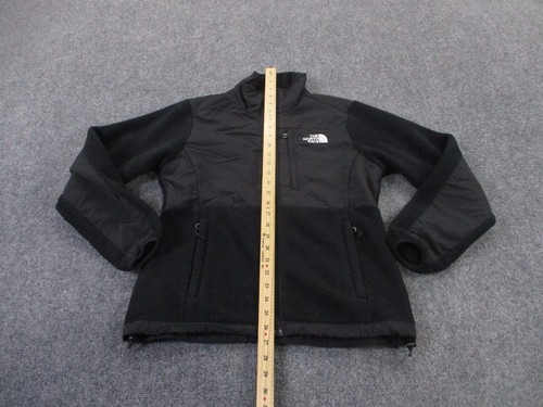 The North Face Jacket Womens S Black Outdoors Hiking Fleece Logo Denali Hiking - Picture 3 of 9