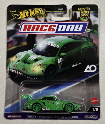 NEW 2024 Hot Wheels Race Days Rexy Porsche 911 GT3 R (992) Green