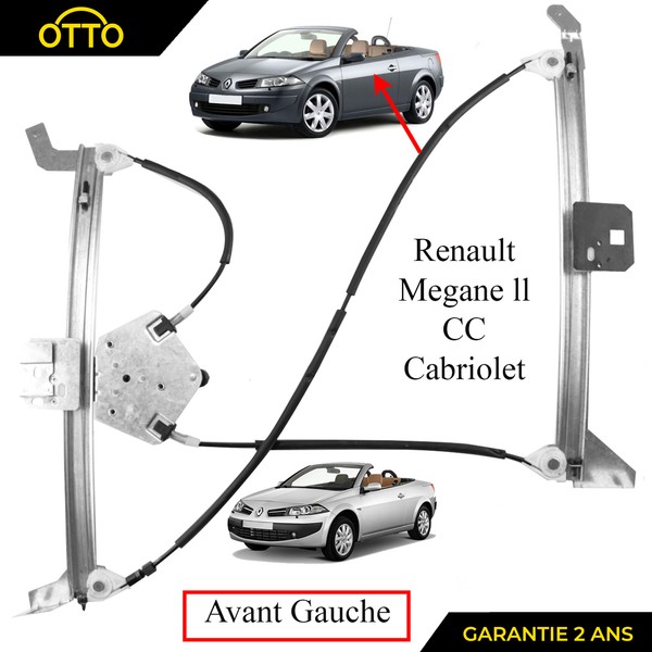 Mecanismus FüR Elektrischen Fensterheber Vorne Links FüR Megane II CC Cabriolet-image