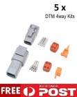 <!--F#f_0-->5 x Deutsch DTM 4way Motorsport Connector Plug/Pin Kits<!--F/-->