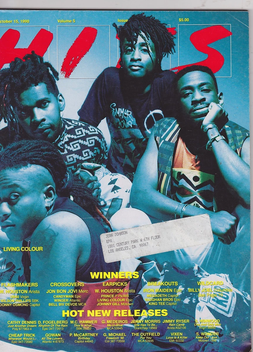 OCT 15 1990 HITS vintage music magazine - LIVING COLOR | eBay