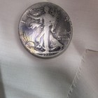 1920-D Walking Liberty DUAL TONE !! 50C Silver 0.9 Fine Business Strike Denver — photo 3