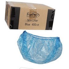 400 Count Blue Pedicure Tub Liners Disposable Durable for Salons and Spas