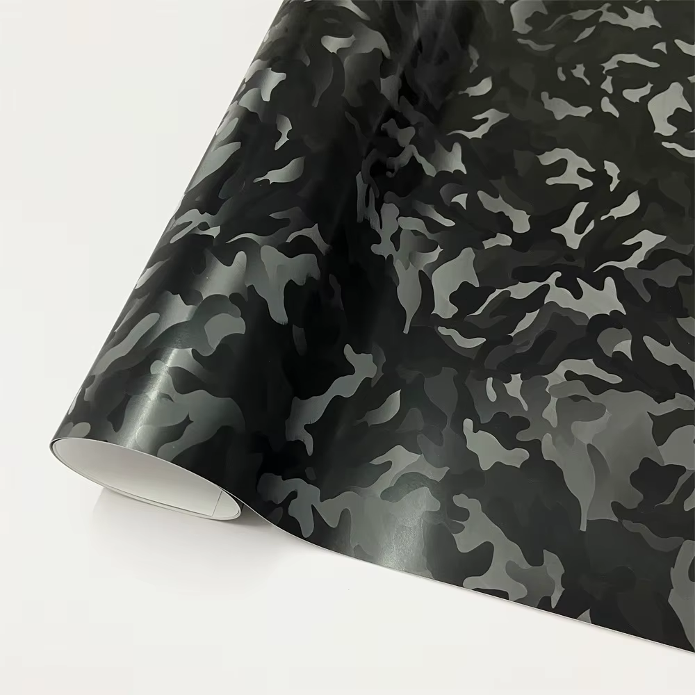 Black Forged Carbon Fiber Vinyl Wrap Cosmic Hex Carbon Car Wrapping Film for Int