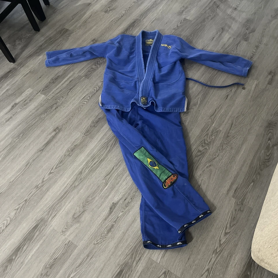 Kingz Nano GI Jiu Jitsu BJJ Karate Martial Arts Blue Size A2 Pre Shrunk - Image 4 of 4