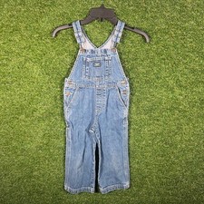 OshKosh B'gosh Blue Denim Overalls Kids Size 3T Adjustable Straps