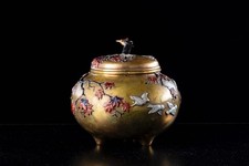 ♦江戸 幕末 明治初期 三ツ足 香炉 火入 銅器 銅製 真鍮 唐銅 唐金 骨董品 ♢江戸時代 三ツ足 香炉 火入 銅器 銅製 真鍮 コレクション骨董品