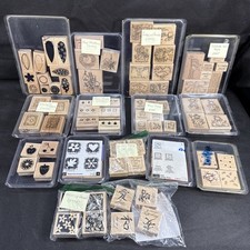 Huge STAMPIN' UP MIXED lot of 88 Discontinued Mounted Rubber Stamps Vintage
