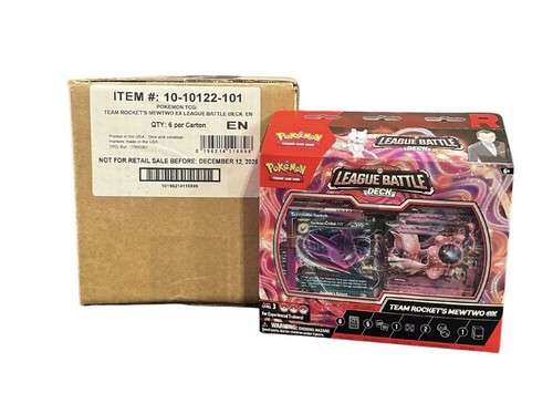 Pokemon Team Rocket's Mewtwo EX League Battle Deck 6 Box Case #TPJ