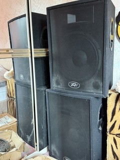 Peavey PRO 15 PA Speakers x2 Peavey PRO SUB Bass Bin Subwoofer DJ Club PA Sys