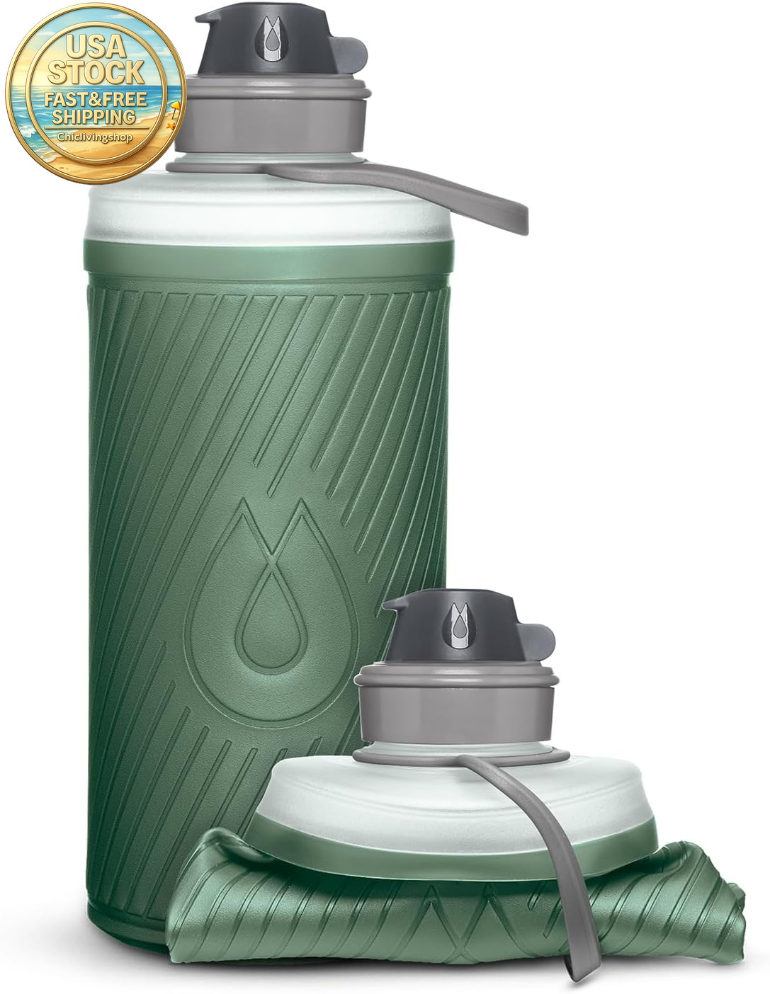 1l Bpa Free Lightweight Sage Green