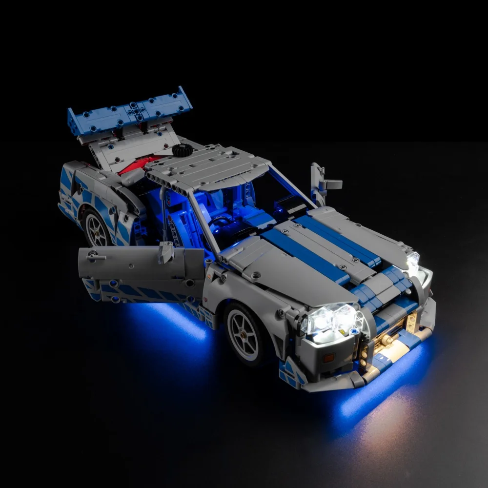 Led Light Set for LEGO 2 Fast 2 Furious Skyline GT-R (R34) Car RC Version Not In