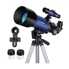 Telescope for Kids Beginners, 70mm Aperture 400mm Astronomical Refracting Tel...