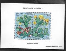1992  Monaco  Bloc feuillet jardins exotique N° BF 55 neuf **