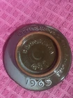 Frankoma Christmas 1965 Star Pattern Ceramic Collector Plate Round Vintage