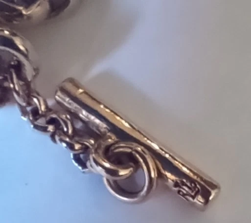 Collar de cadena en tono dorado firmado por Ralph Lauren con cierre de perno de palanca Foto 4 de 4