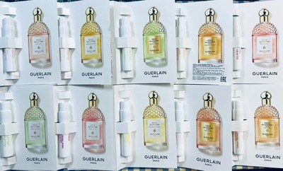 Guerlain Aqua Allegoria Perfume Collection For Women Sample Spray Vials 10pc Set