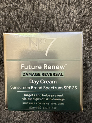NIB No7 Future Renew Damage Reversal Day Cream w SPF 25 50ml 10/25