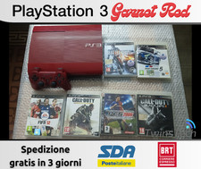 SONY PLAYSTATION 3 GARNET RED 500 GB LIMITED EDITION + 6 GIOCHI NO PS4 NO PS5