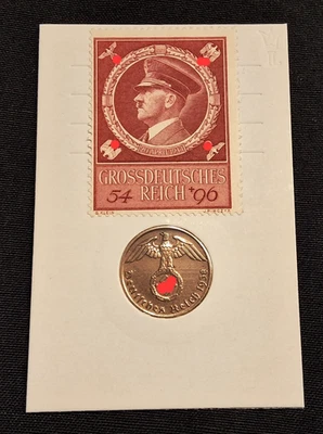 Münz- und Briefmarken-Sammlerkarte, 3. Reich - Bild 1 von 4