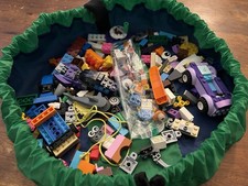 Lay-n-Go LITE (18") Travel Drawstring Portable Play Mat Storage Bag W/ LEGO Lot