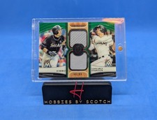 Ichiro Suzuki / Giancarlo Stanton - 2018 Topps Tribute - Green Dual Relic #d/99