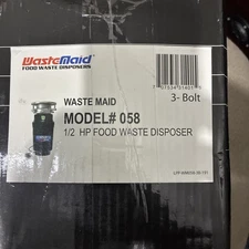 Waste Maid 1/2 HP Continuous Feed Garbage Disposal with Cord, Anti-Jam & Compact