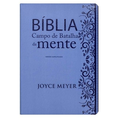 BÃÂ­blia De Estudo Campo De Batalha Da Mente - NVA - Capa Luxo Azul