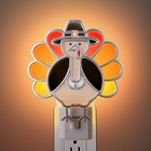 Meonum Thanksgiving Turkey Night Light Plug Into Wall, Bright Orange Fall Sea...