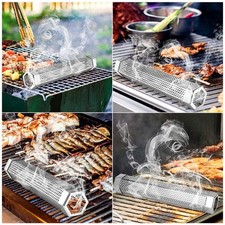 Tubo Truciolato Legno BBQ per Grigliate 12 Pollici con Fumo Personalizzabile FlFor avors