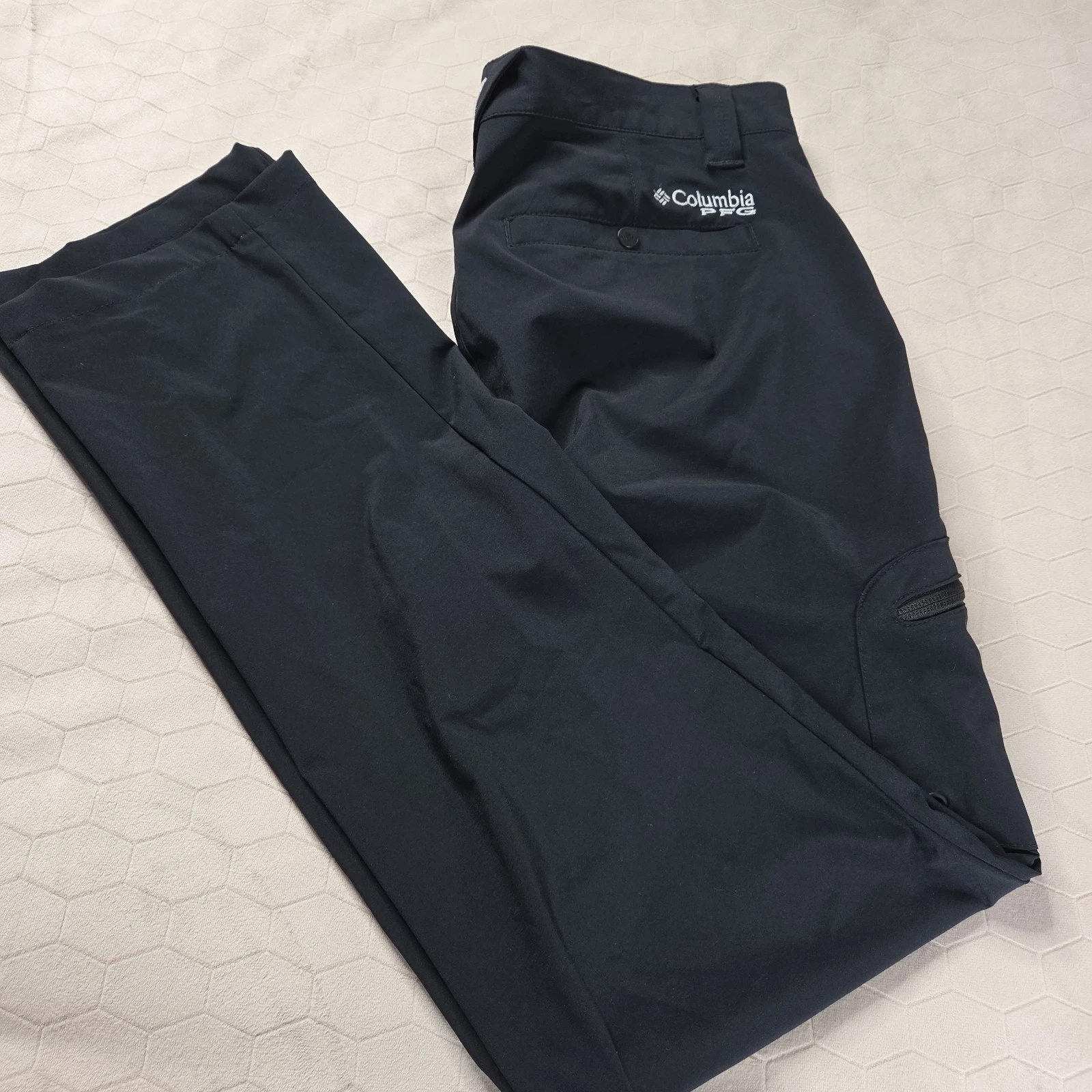 Columbia PFG Terminal Tackle II Pants Men's 32x32 Black Hiking Performance