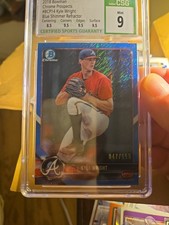 2018 Bowman Prospects Atlanta BRAVES Kyle Wright 47/150 CSG Mint 9 E15