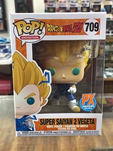 Funko Pop Dragon Ball Z Vegeta Super Saiyan 2 PX Animation 709 Free Shipping!