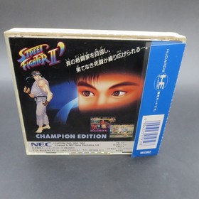 Street Fighter 2 Champion Edition PC Engine HuCard with Spine and Manual Japan