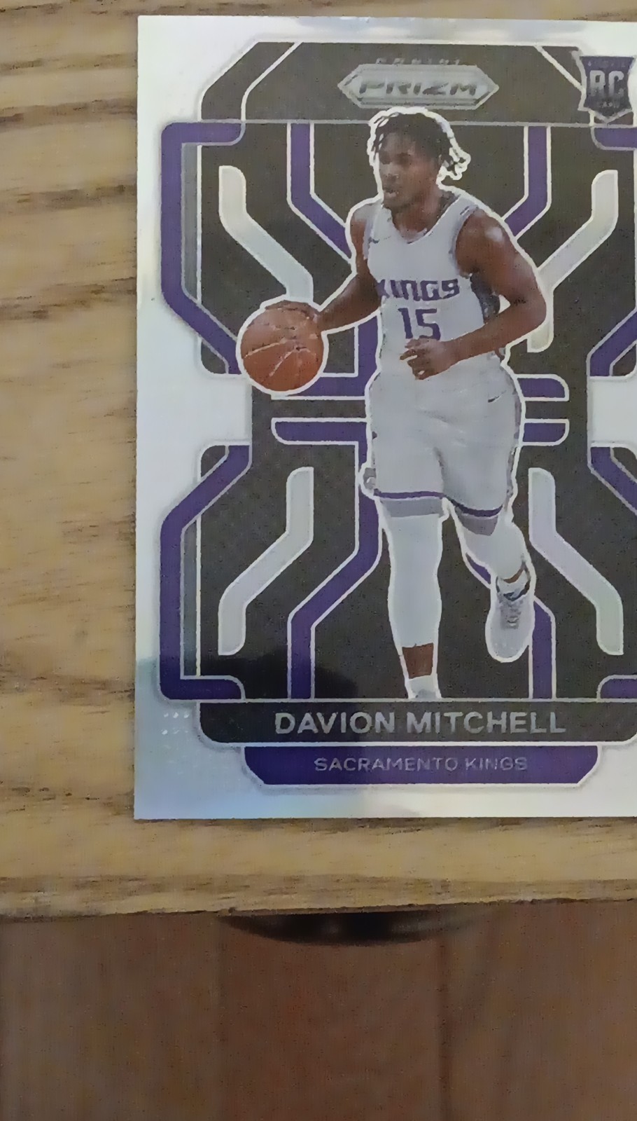 Panini Prizm 2021-22 Silver Prizm Rookie Variation Davion Mitchell Kings #312