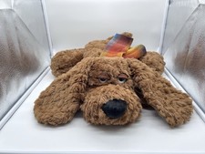 Vintage Commonwealth Laying Brown Puppy Dog Plush Stuffed Animal Toy 17  