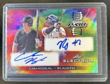 2024 Leaf Electrum Cam Kozeal RJ Austin Pair Tie Dye Silver Board Auto #/35