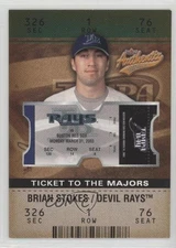 2003 Fleer Authentix Ticket to the Majors /1850 Brian Stokes #111 Rookie RC