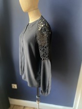 Dorothee Schumacher Seiden Bluse Mit Brüsseler Spitze Gr 40 Top