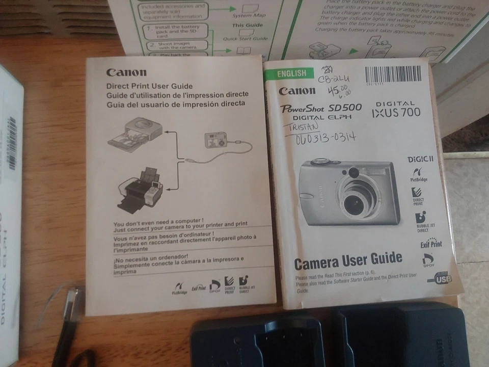 Canon PowerShot SD500 Digital ELPH Camera Silver 7.1 MP Tested In Box Extras - Image 4 of 4