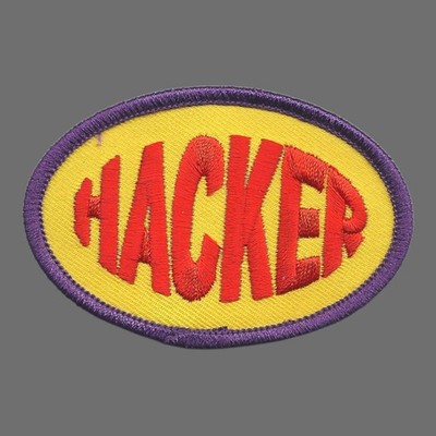 HACKER Embroidered Patch Iron On - 0-0921