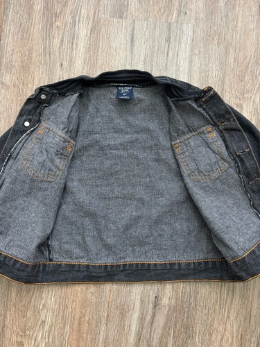 US Polo Boys Jeans Jacket Size 4T Sport Style Dark Blue - Picture 6 of 8