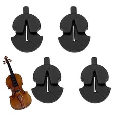 4 PCS Rubber Violin Practice Mute Set Tourte Style Silencer for All Violins