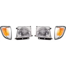 Halogen Headlight Kit For 1997-2000 Toyota Tacoma RWD Left and Right Side