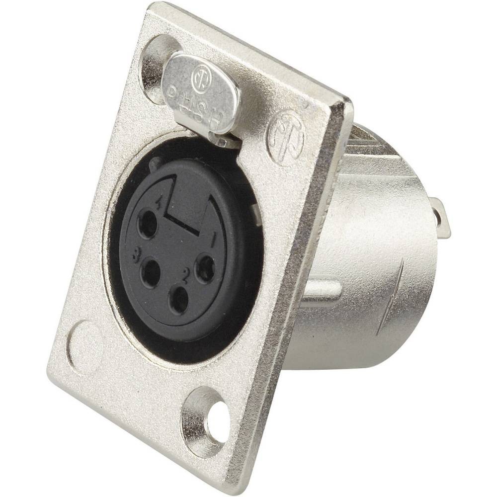 Neutrik NC4FP1 XLR-Steckverbinder Flanschbuchse Kontakte gerade Polzahl 4 2990₽