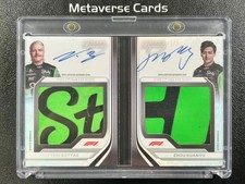 2024 Topps Dynasty Formula 1 Dual Patch Auto Book Valtteri Bottas Zhou Guanyu /5