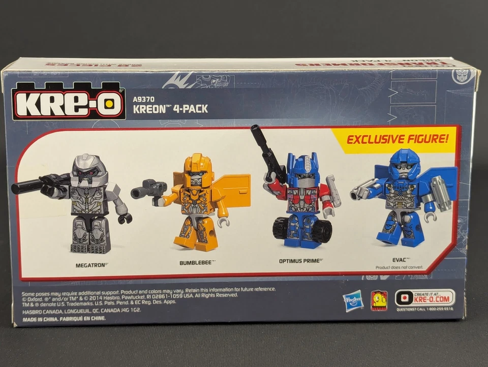 Transformers Kre-O Universal Studios Kreon 4 Pack SEALED Evac Optimus Prime Kreo - Image 3 of 4