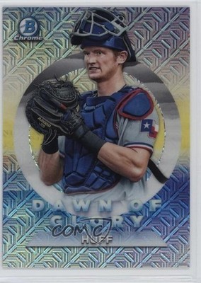 2020 Bowman Chrome Dawn of Glory Mega Box Mojo Refractor Sam Huff #DG-10 06xp