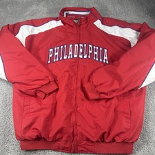 Philadelphia Jacket Mens XL Colosseum Athletics Red Zip Windbreaker City Series