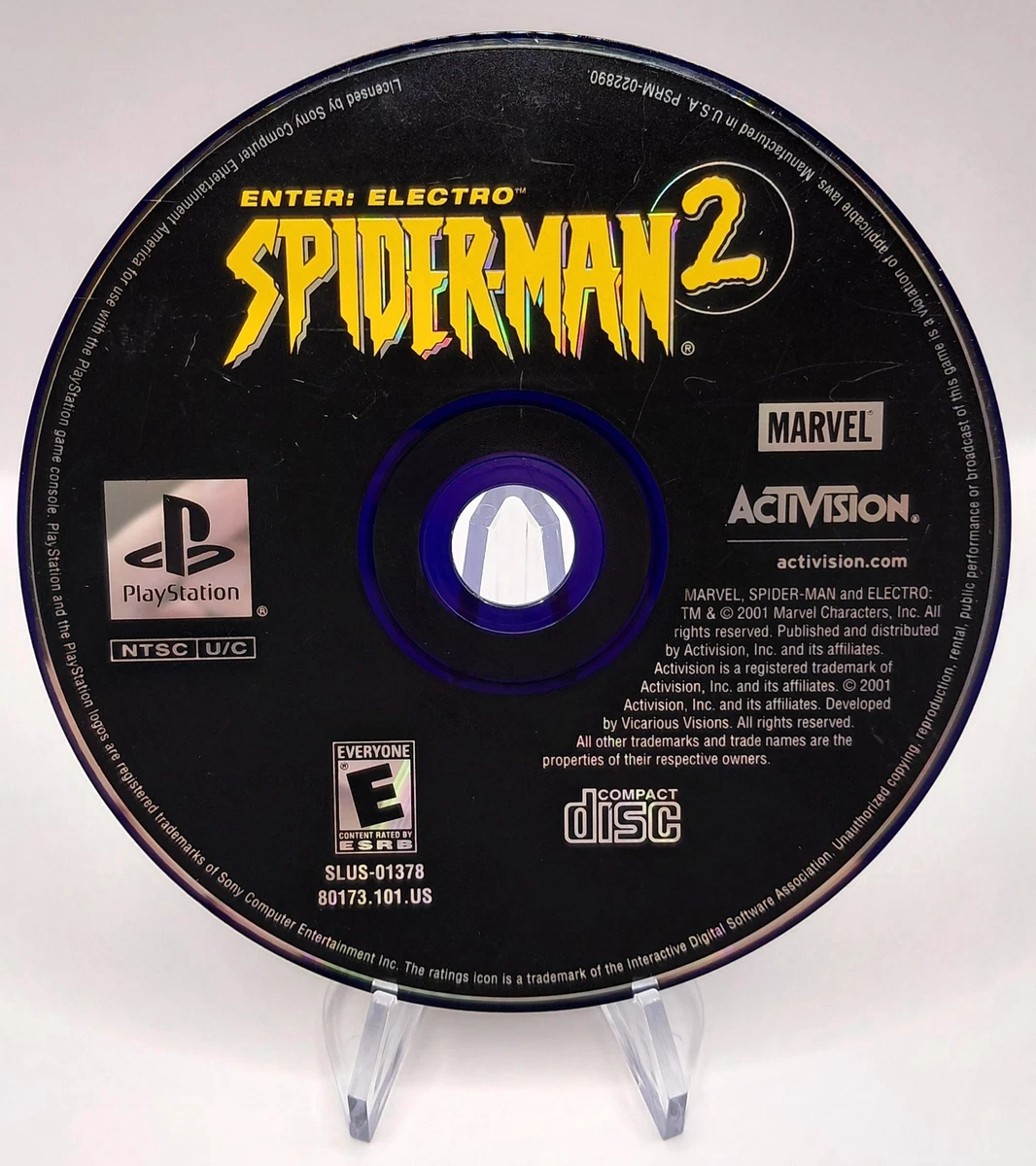 Sony PlayStation 1 Spider-Man 2: Enter-Electro Video Games for